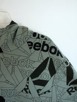 Reebok Sage Green All Over Print Hoodie | S