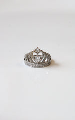 Tiara Crown Sterling Silver Ring | Size 8