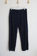 Banana Republic Martin Fit Navy Linen Blend Pants | 2