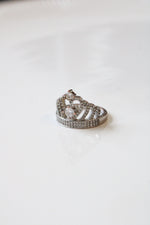 Tiara Crown Sterling Silver Ring | Size 8