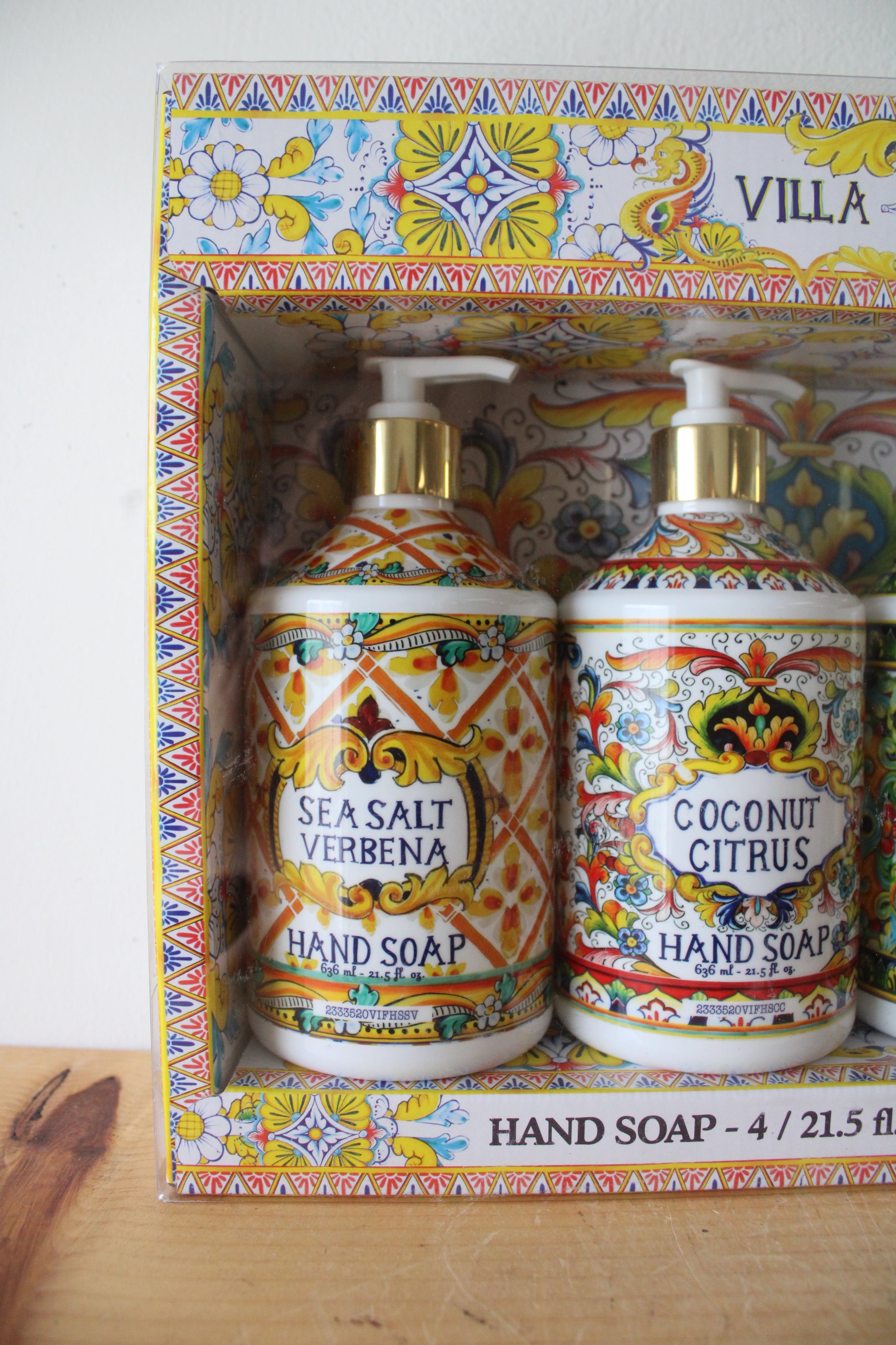 NEW Villa Flora Scented Hand Soap Set