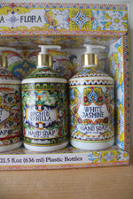 NEW Villa Flora Scented Hand Soap Set