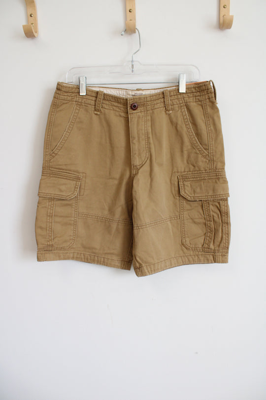 NEW Hollister Classic Cargo Fit Brown Khaki Shorts | 31