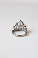 Tiara Crown Sterling Silver Ring | Size 8