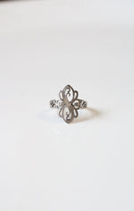 Celtic Knit Style Sterling Silver Ring | Size 6