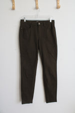 Style & Co. Olive Green Curvy Skinny Leg Jeans | 4