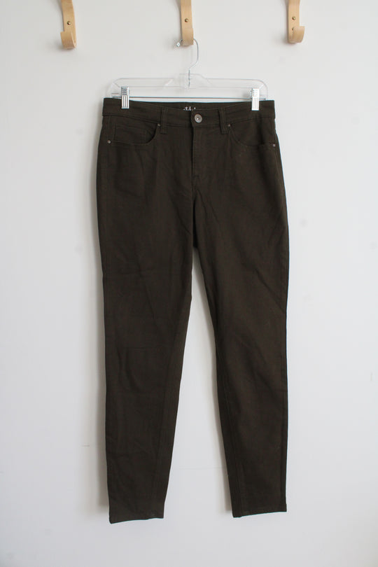 Style & Co. Olive Green Curvy Skinny Leg Jeans | 4