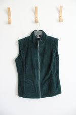 Woolrich Emerald Green Ribbed Vest | S Petite