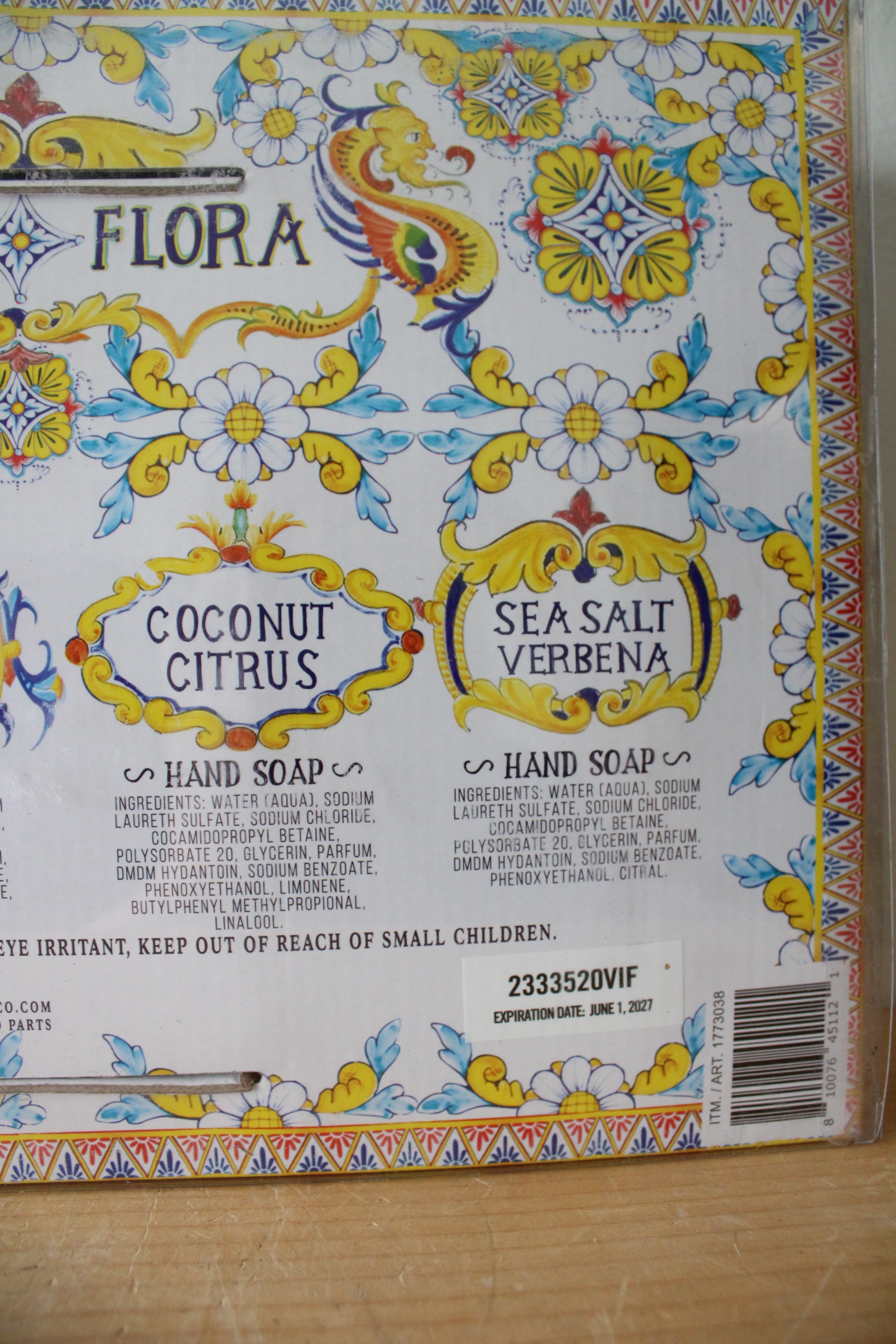 NEW Villa Flora Scented Hand Soap Set