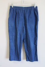 Alfred Dunner Denim Elastic Waistband Capri | 8 Petite
