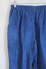 Alfred Dunner Denim Elastic Waistband Capri | 8 Petite