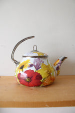 The Pioneer Woman 2.3 Quart Enameled Steel Colorful Floral Tea Kettle