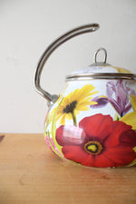 The Pioneer Woman 2.3 Quart Enameled Steel Colorful Floral Tea Kettle