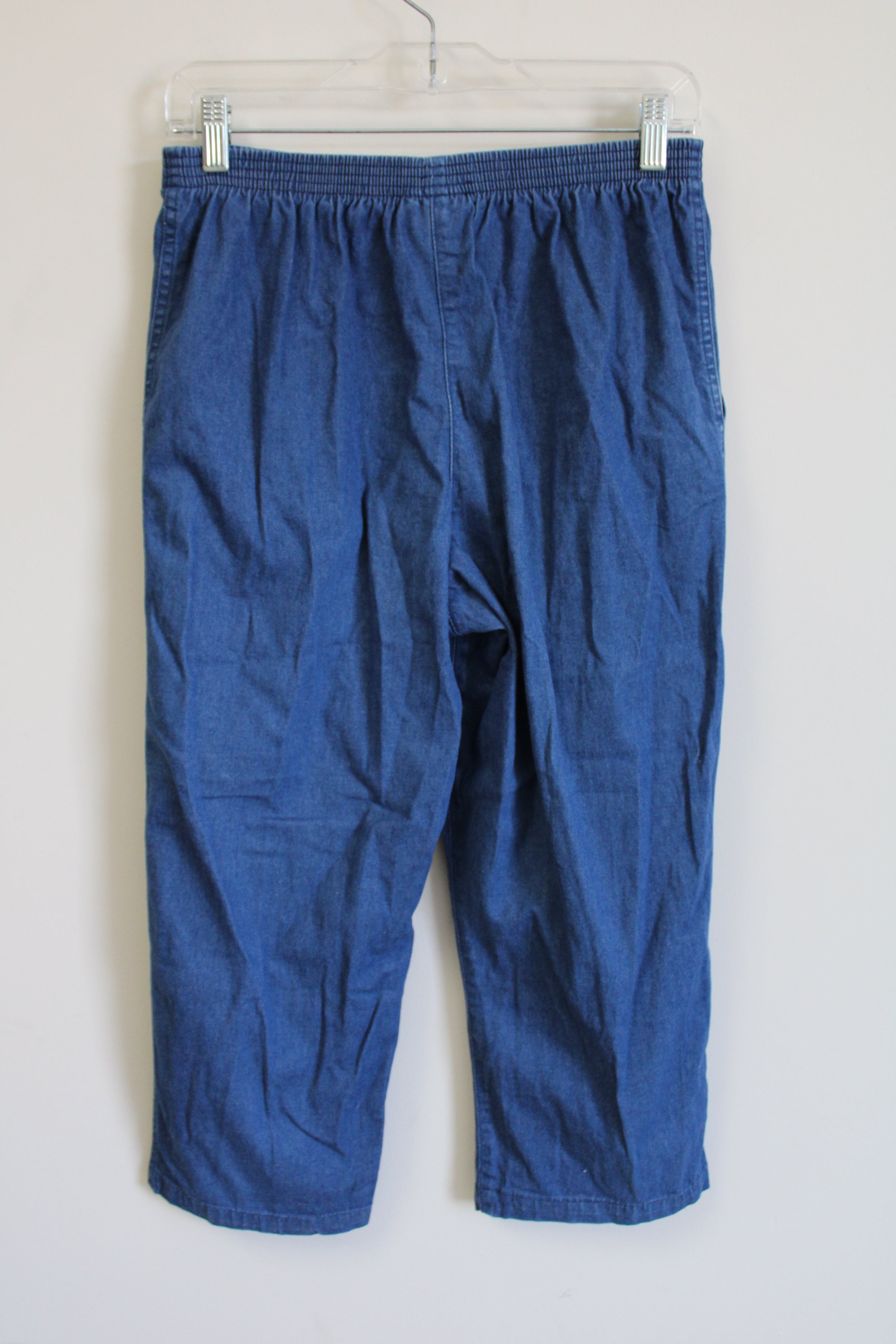 Alfred Dunner Denim Elastic Waistband Capri | 8 Petite