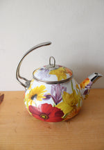 The Pioneer Woman 2.3 Quart Enameled Steel Colorful Floral Tea Kettle