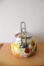 The Pioneer Woman 2.3 Quart Enameled Steel Colorful Floral Tea Kettle