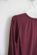 01 Algo Performance Maroon Henley Shirt | XL