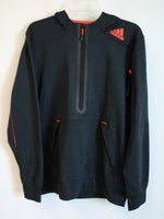 Adidas 2-Piece Black Climawarm Half-Zip Fleece Lined Hoodie and Pants | M
