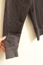 Under Armour Gray Hoodie with Quilted Logo | M