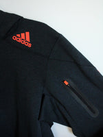 Adidas 2-Piece Black Climawarm Half-Zip Fleece Lined Hoodie and Pants | M