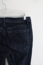 LOFT Ann Taylor Dark Wash Curvy Skinny Ankle Jeans | 6