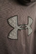 Under Armour Gray Hoodie with Quilted Logo | M