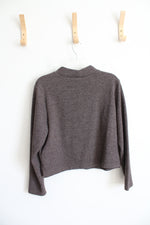 Old Navy Brown Mock Neck Cropped Top | L