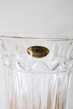Hand Crafted 24% Full Lead Crystal Clear Glass Tulip Garden Vase