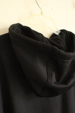 Nike Thermafit Black Cropped Logo Hoodie | L