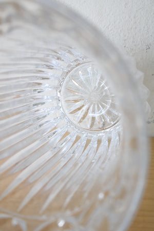 Hand Crafted 24% Full Lead Crystal Clear Glass Tulip Garden Vase