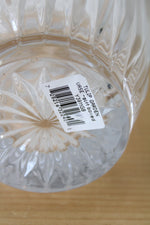 Hand Crafted 24% Full Lead Crystal Clear Glass Tulip Garden Vase