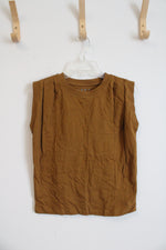 NEW LOFT Brown Cotton Tank Top | XXS Petite
