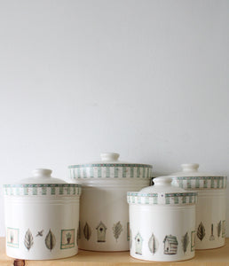Pfaltzgraff Naturewood Kitchen Ceramic Cannister Set | Set Of 4