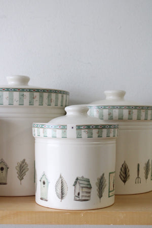 Pfaltzgraff Naturewood Kitchen Ceramic Cannister Set | Set Of 4