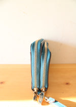 Kate Spade Staci Teal Large Carryall Wristlet Wallet