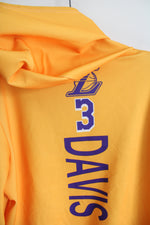 Yellow Los Angeles Lakers #3 Davis Hoodie | S