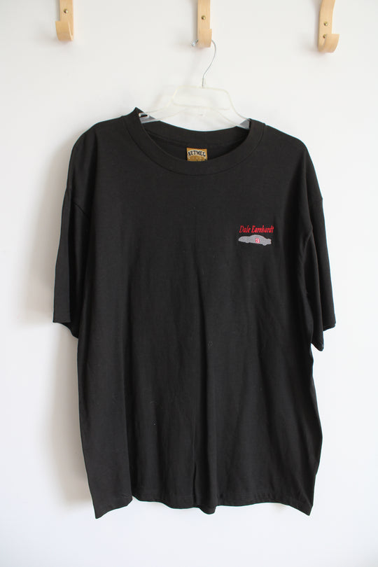 NEW Nutmeg Mills #3 Dale Earnhardt Black Tee | L