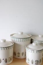 Pfaltzgraff Naturewood Kitchen Ceramic Cannister Set | Set Of 4
