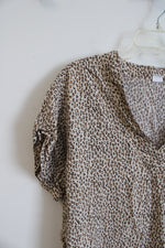 Gap Brown Leopard Print Top | XXL