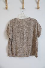 Gap Brown Leopard Print Top | XXL
