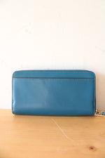 Kate Spade Staci Teal Large Carryall Wristlet Wallet