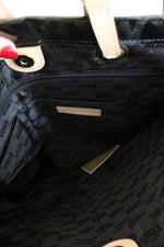 Michael Kors Signature Shiny Black Patent Leather Tote Bag
