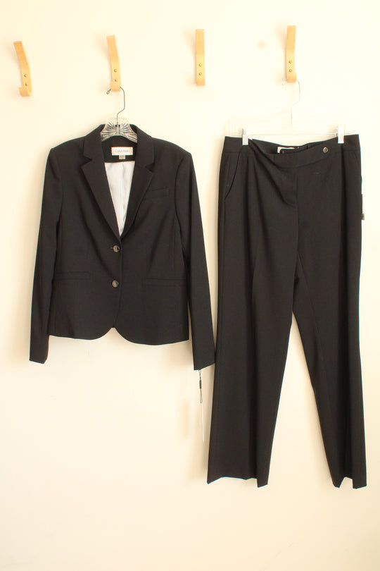 NEW Calvin Klein Black Blazer and Pantsuit Set | 8