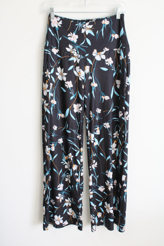 NEW Arolina Black Floral Knit Pants | S