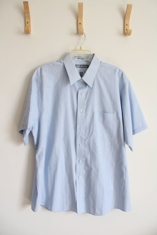 Van Heusen Light Blue Button Down Shirt | 18