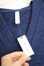 NEW Daily Practice by Anthropologie Navy Blue Hooded Mini Dress | XS