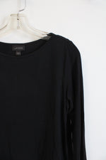 J.Jill Wearever Collection Black Layered Hem Top | XS
