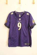 NFL Purple Baltimore Ravens Number 9 Tucker Jersey | XL