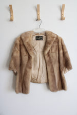 Vintage Irma Kmaack Mink Fur Stole Cape Shrug