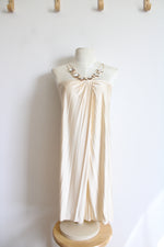 NEW Cinema Champagne Jeweled Halter Neck Mini Dress | S